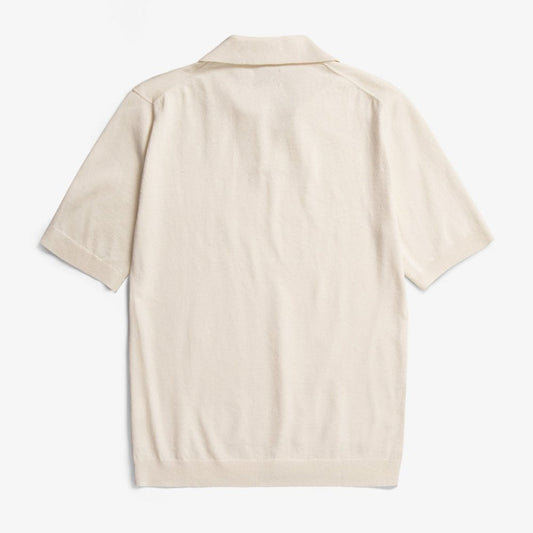 Leif Cotton Linen Polo - Kit White