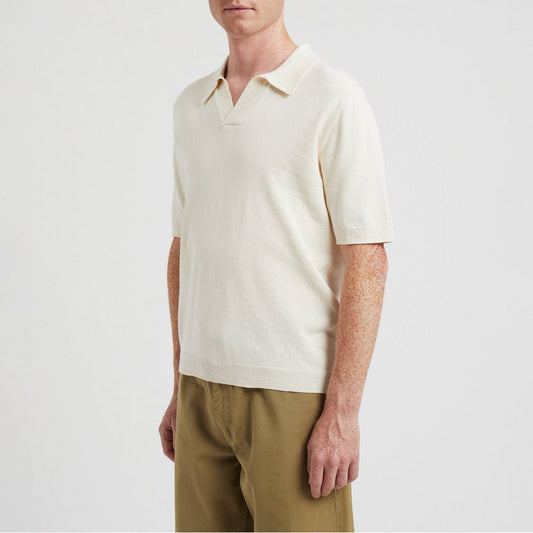 Leif Cotton Linen Polo - Kit White