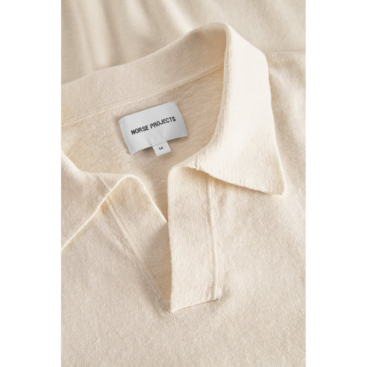 Leif Cotton Linen Polo - Kit White