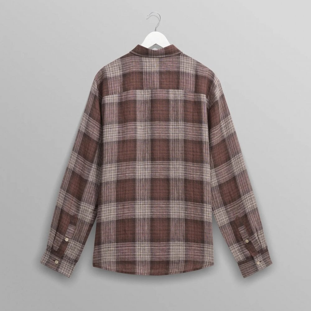 Jaunt LS Shirt, Linen - Brown Check