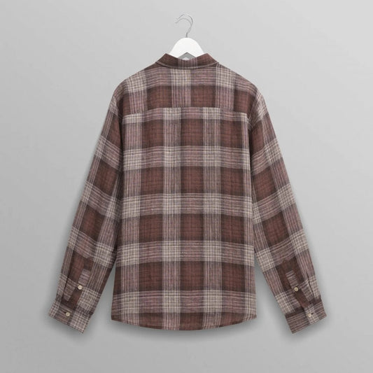 Jaunt LS Shirt, Linen - Brown Check