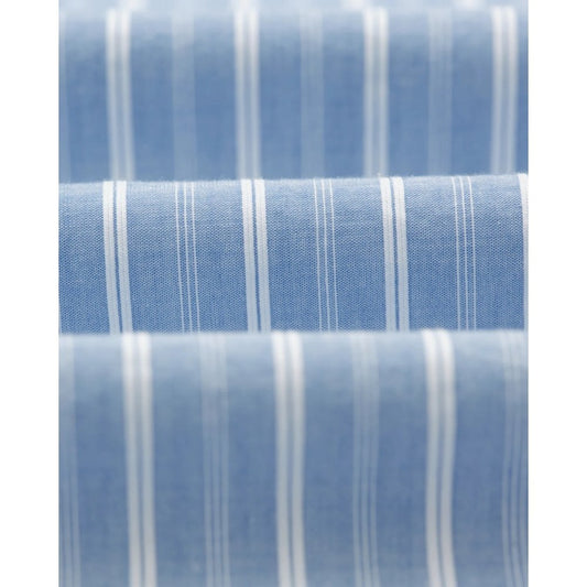 Rove LS Shirt, Cotton Poplin - Blue Stripe