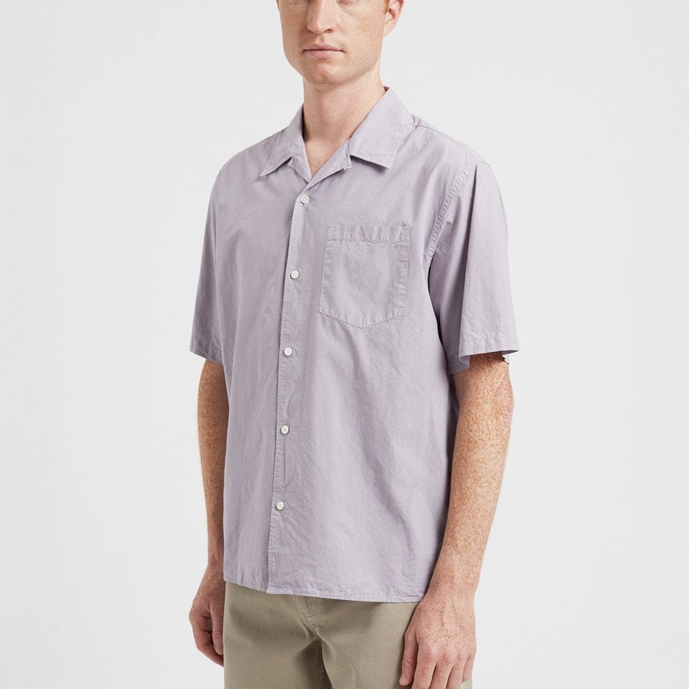 Carsten Cotton Tencel Shirt - Crocus Purple