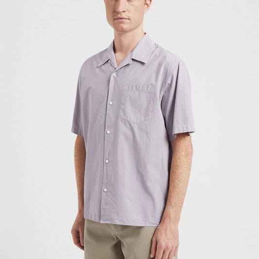 Carsten Cotton Tencel Shirt - Crocus Purple