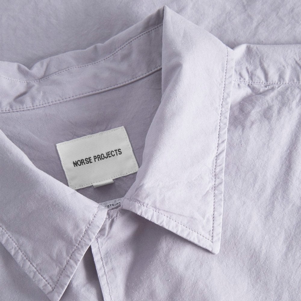 Carsten Cotton Tencel Shirt - Crocus Purple