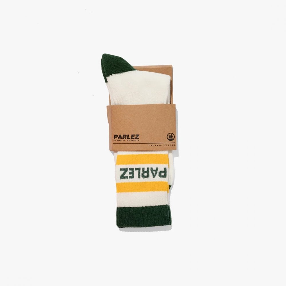 Strive Socks White / Kelp Green