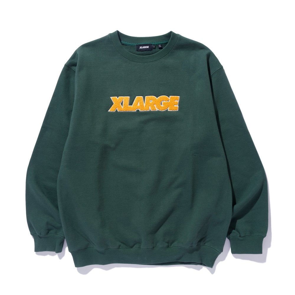 Chenille Standard Logo Crewneck Sweatshirt - Green