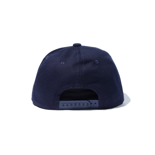 Round Logo Snapback Cap - Navy