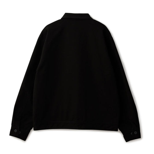 Embroidered Work Jacket - Black
