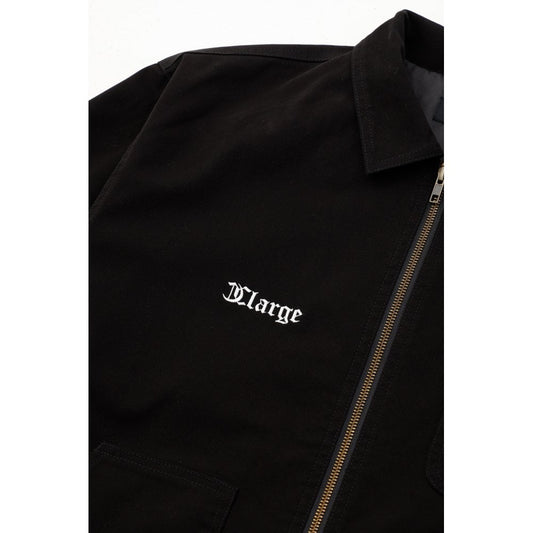 Embroidered Work Jacket - Black