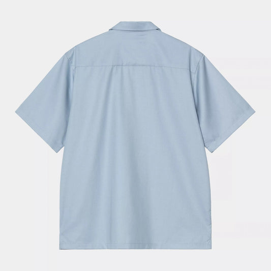 S/s Delray Shirt, Frosted Blue / White