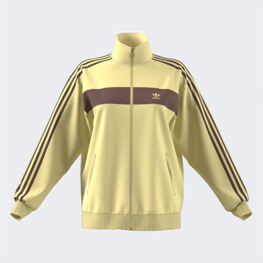 Women's Colorblock Track Top - Powder Yellow / Earth Strata