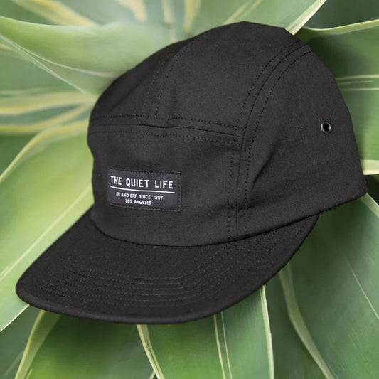 Foundation 5 Panel Camper Hat - Made in U.S.A - 2025 - Black