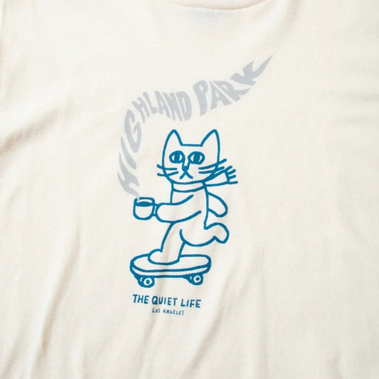 Skating Cat Highland Park T-shirt