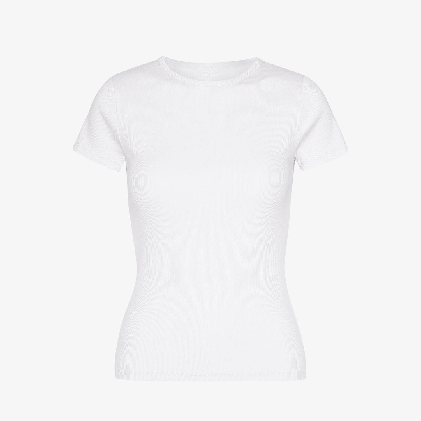 Women's Organic Rib Ss T-shirt - Optical White