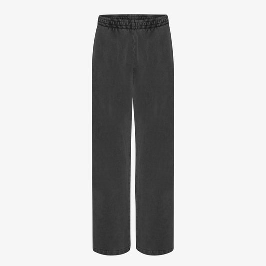 Organic Straight Leg Sweatpants - Faded Black