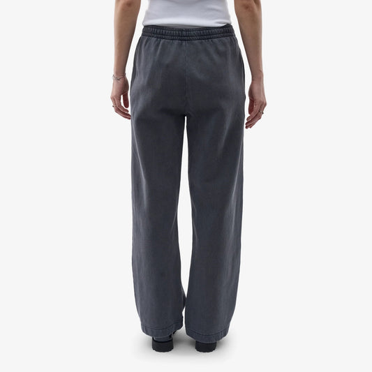 Organic Straight Leg Sweatpants - Faded Black