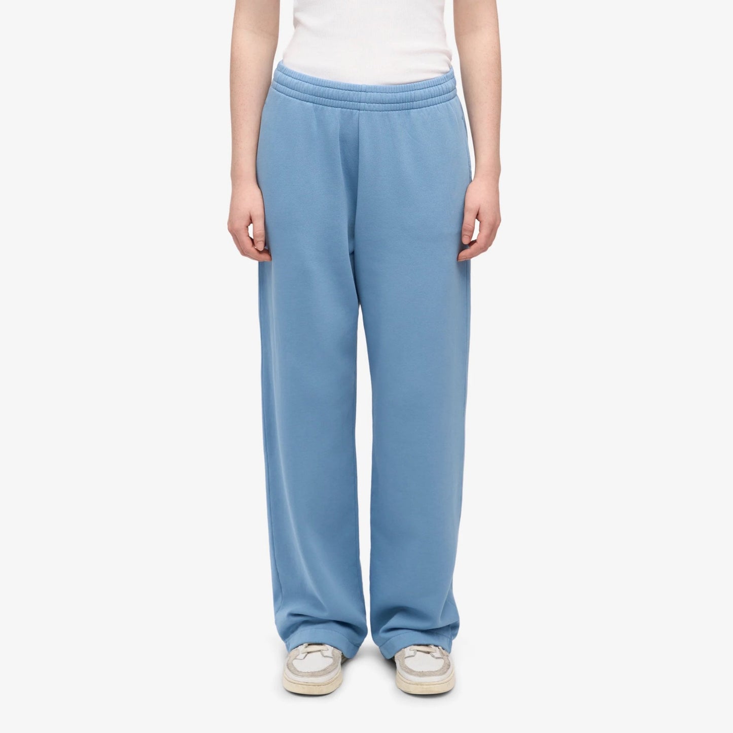 Organic Straight Leg Sweatpants - Seaside Blue