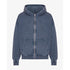 Organic Oversized Zip Hood - Neptune Blue