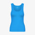 Women's Organic Rib Tank Top - Pacific Blue