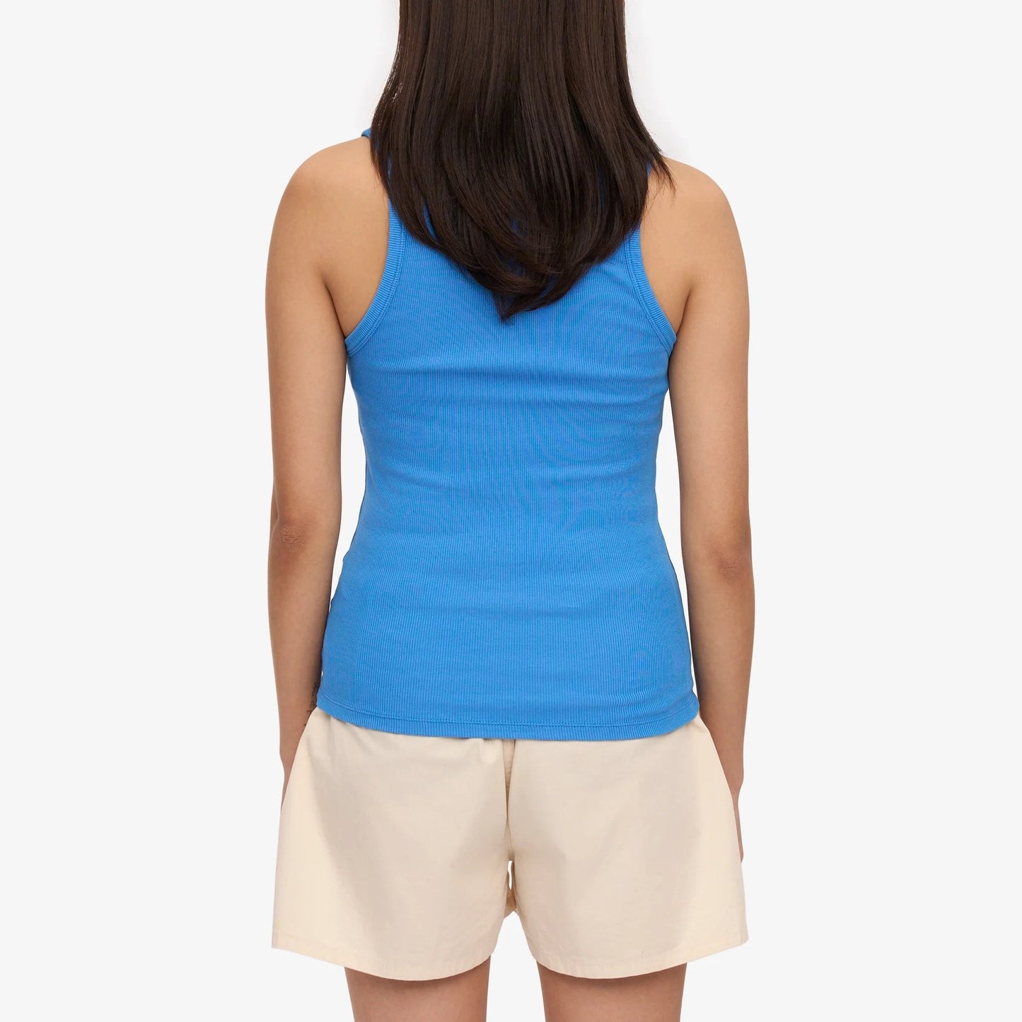 Women's Organic Rib Tank Top - Pacific Blue