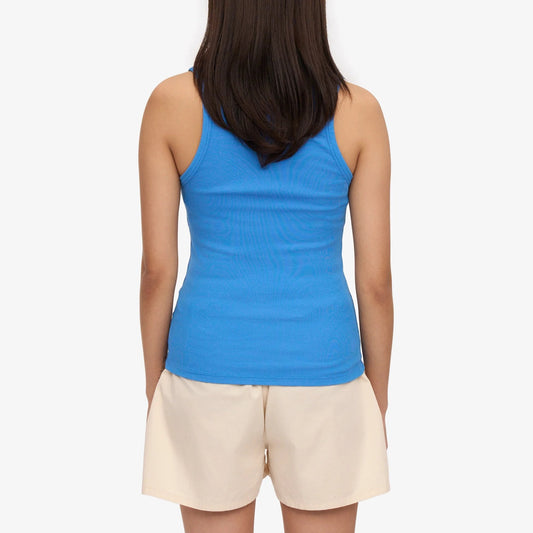 Women's Organic Rib Tank Top - Pacific Blue
