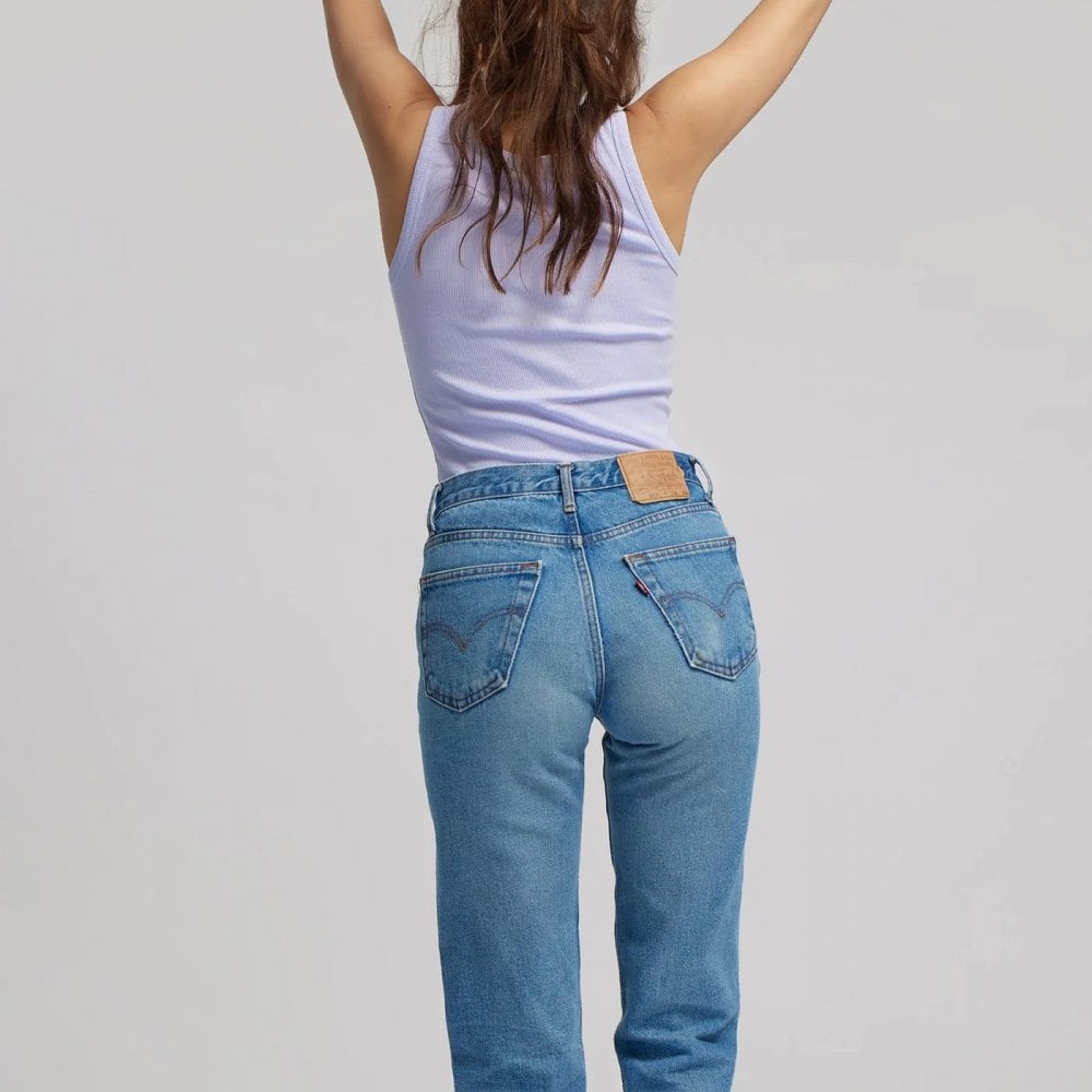 Women's Organic Rib Tank Top - Soft Lavender