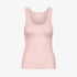 Women's Organic Rib Tank Top - Faded Pink