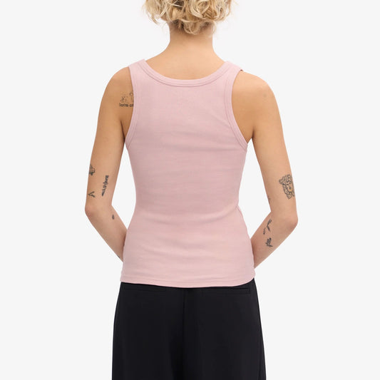 Women's Organic Rib Tank Top - Faded Pink