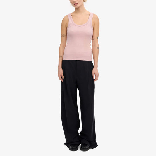 Women's Organic Rib Tank Top - Faded Pink
