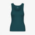 Women's Organic Rib Tank Top - Ocean Green