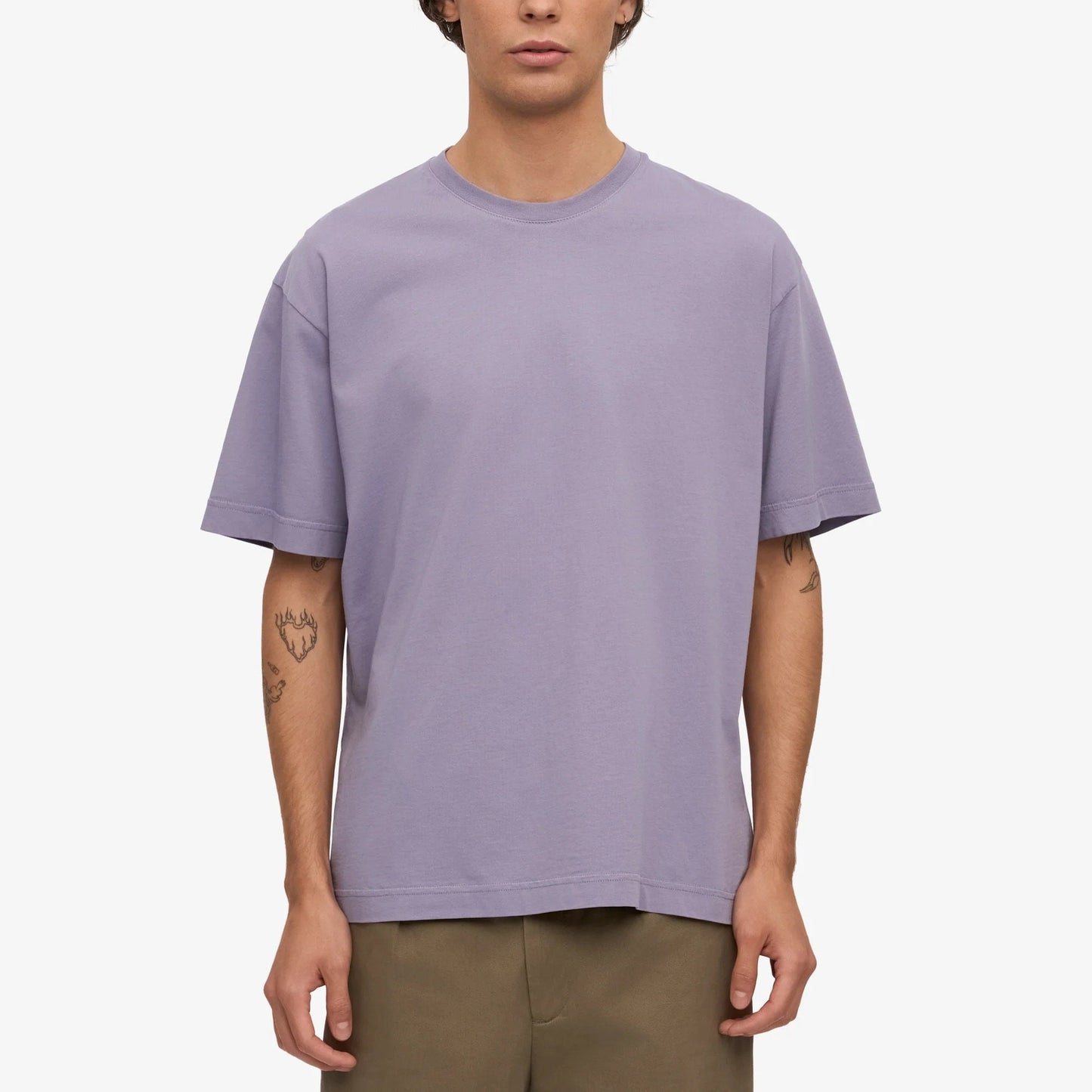 Oversized Organic T-Shirt - Purple Jade