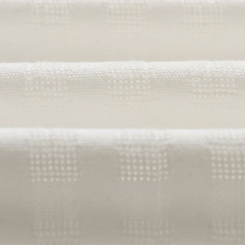 Didcot S/S Shirt - Open Weave Grid (Ecru)