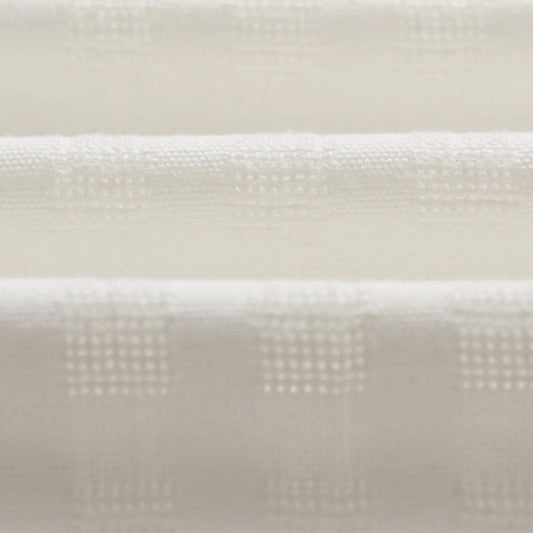 Didcot S/S Shirt - Open Weave Grid (Ecru)
