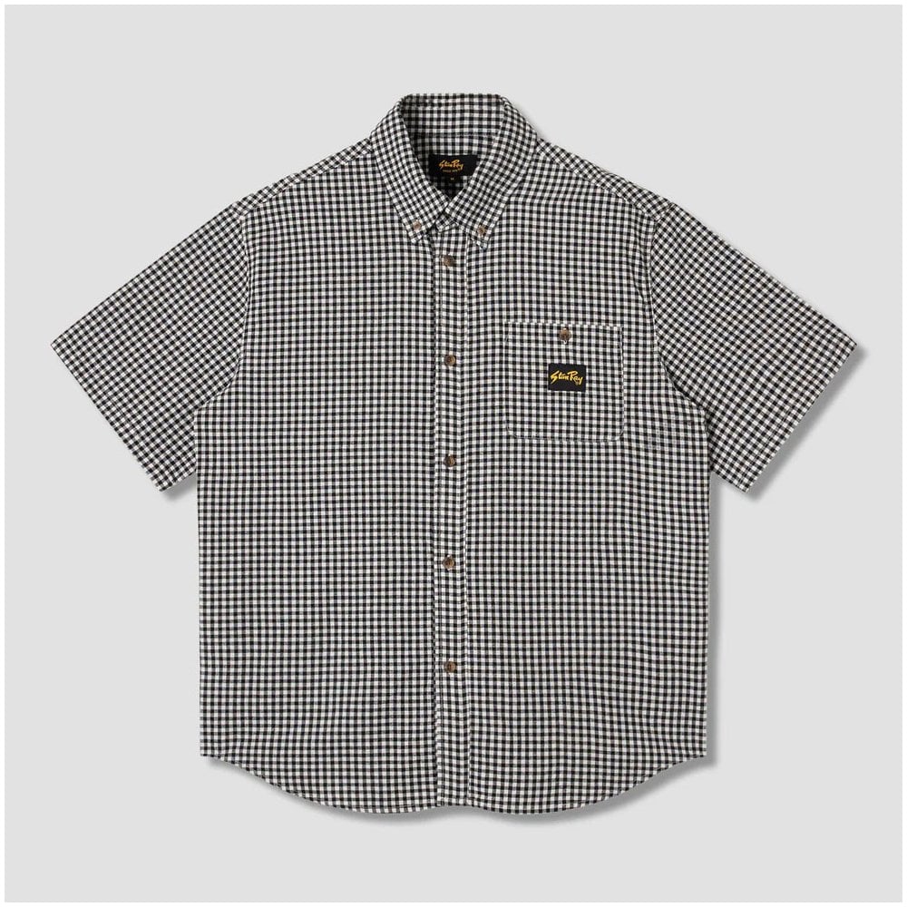 S/S Flannel Shirt - Shale Check