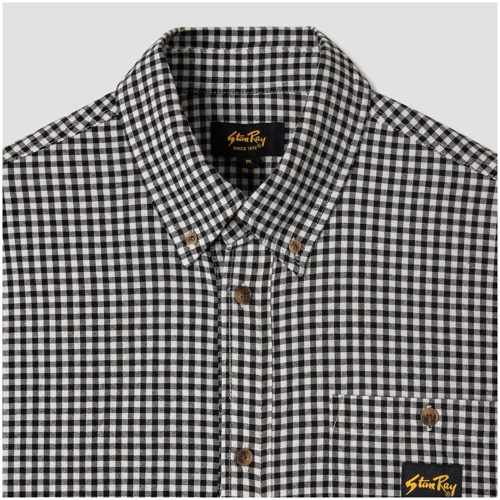 S/S Flannel Shirt - Shale Check