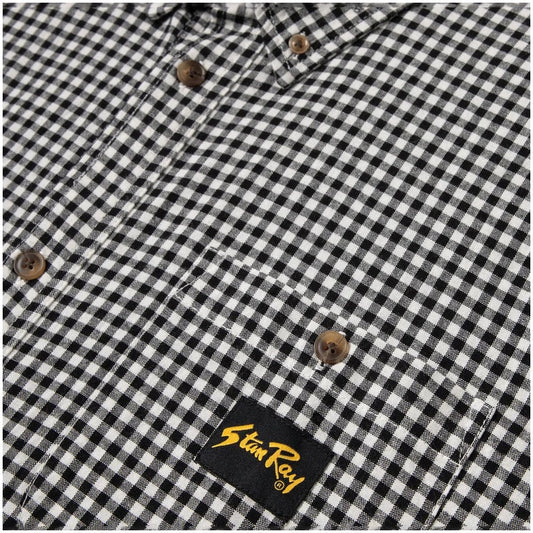 S/S Flannel Shirt - Shale Check