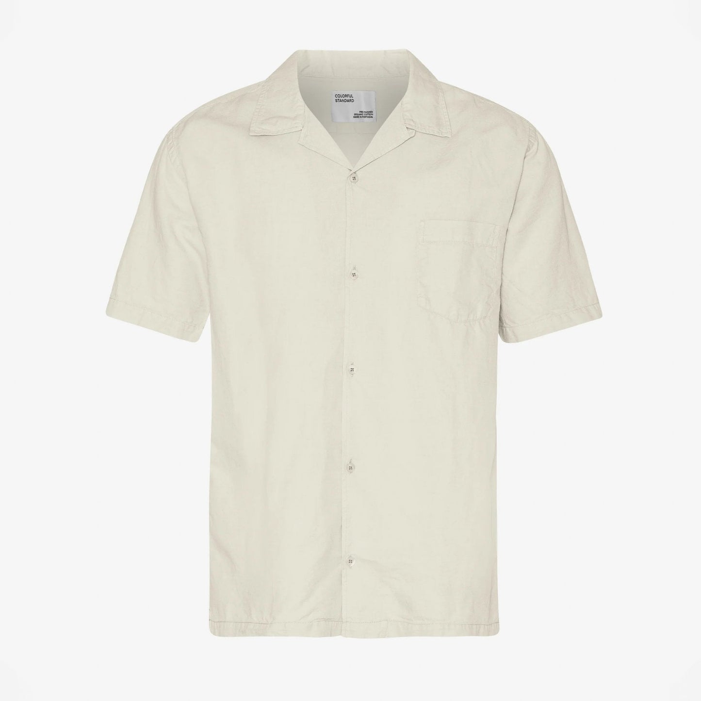 Linen Short Sleeved Shirt - Ivory White