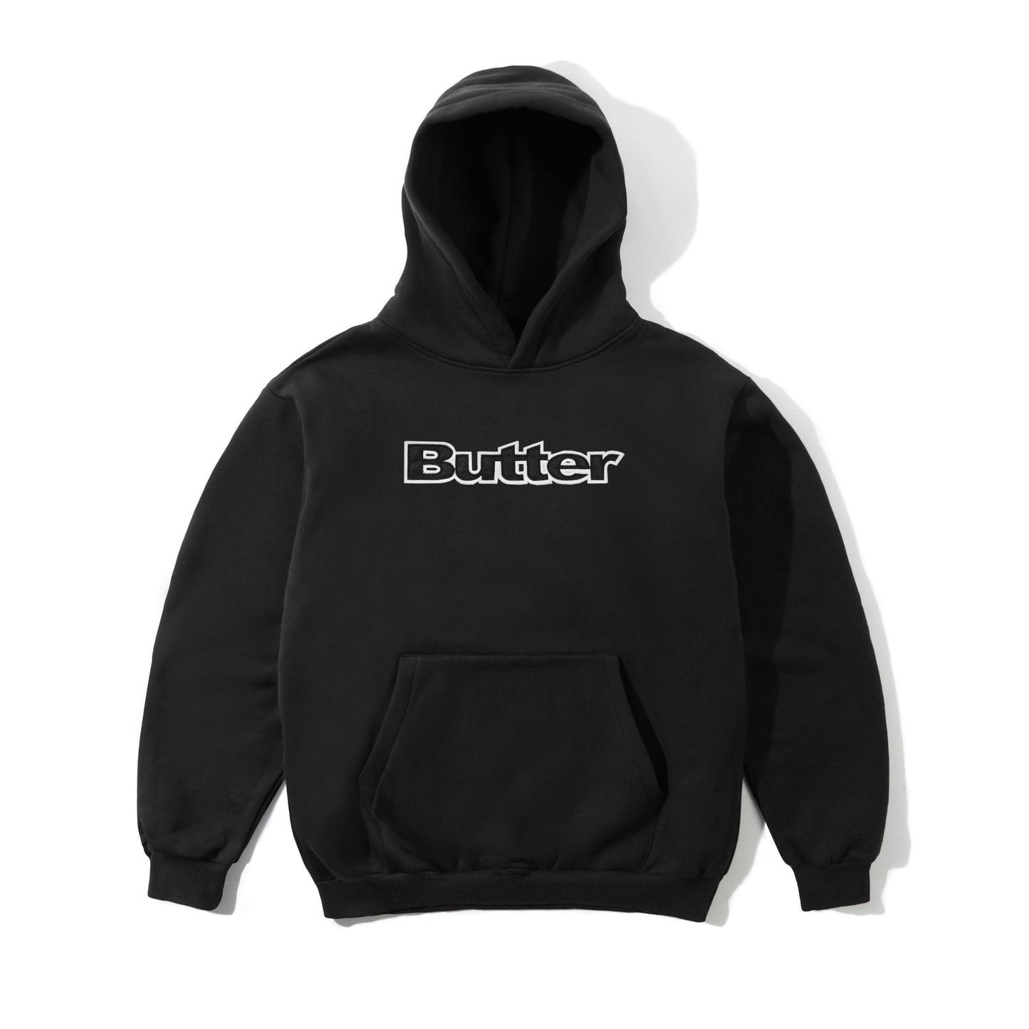 Satin Logo Applique Pullover Hood