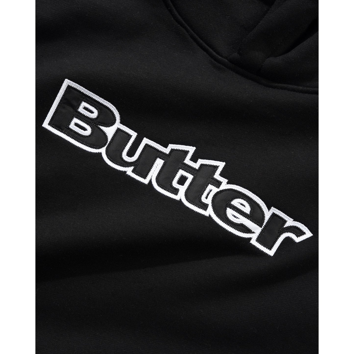 Satin Logo Applique Pullover Hood