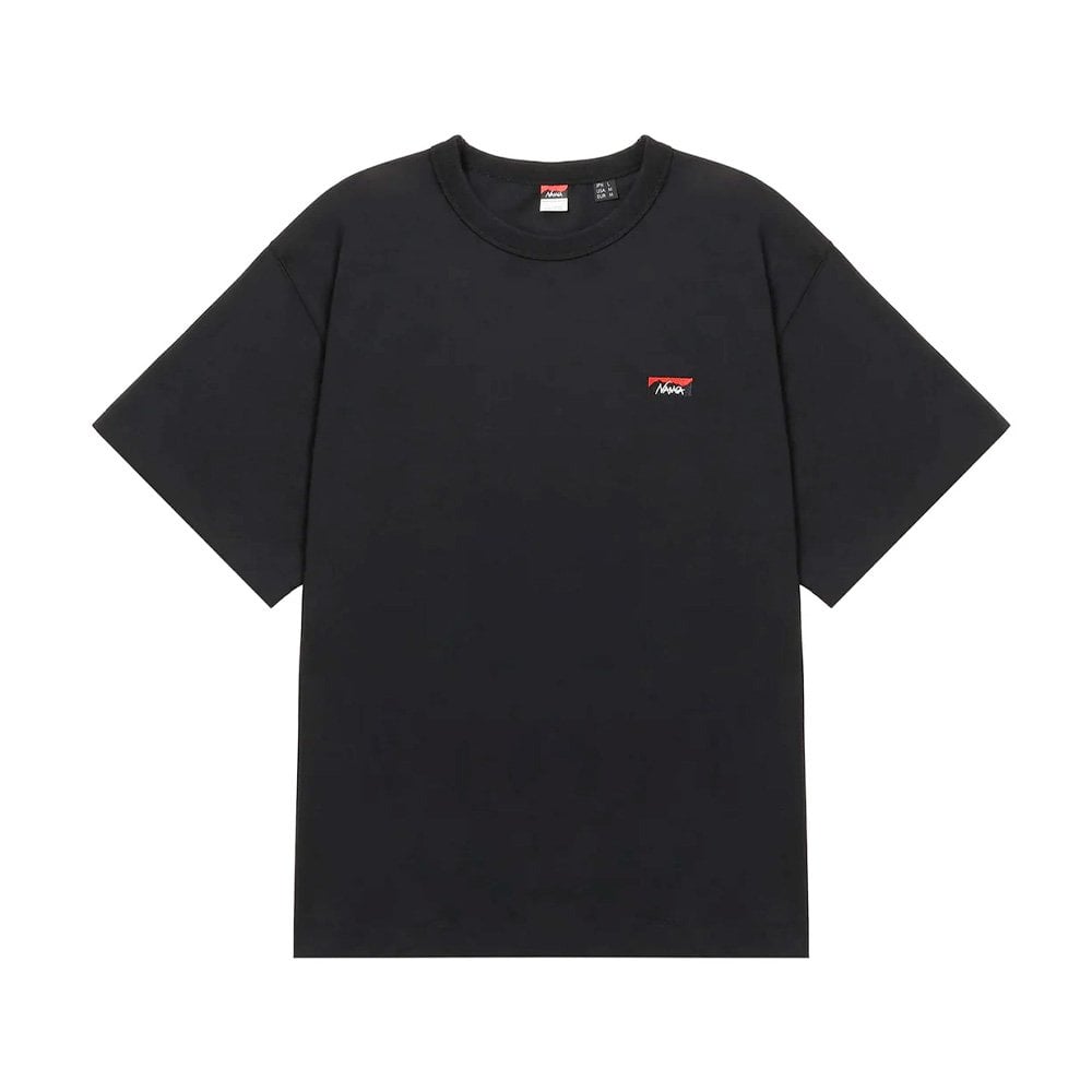 Eco Hybrid Box Logo Embroidery Tee - Black