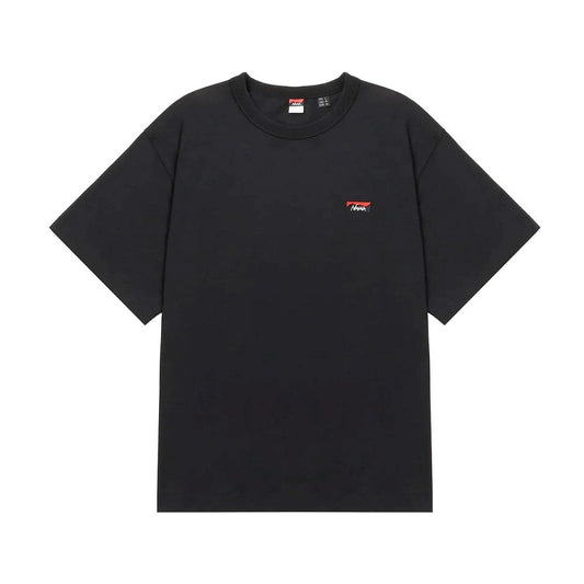 Eco Hybrid Box Logo Embroidery Tee - Black