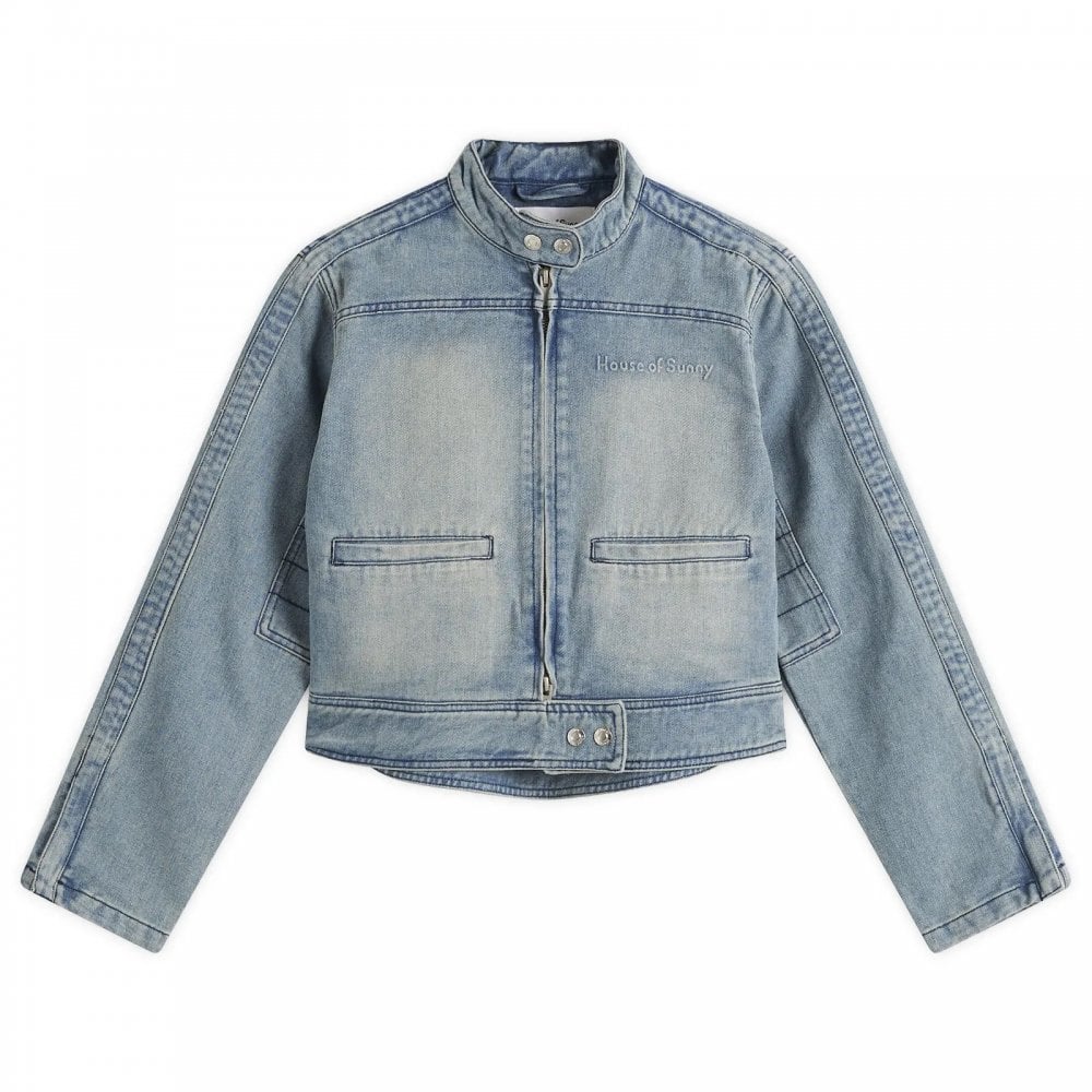 Cropped Boxy Racing Jacket W/ Branding
