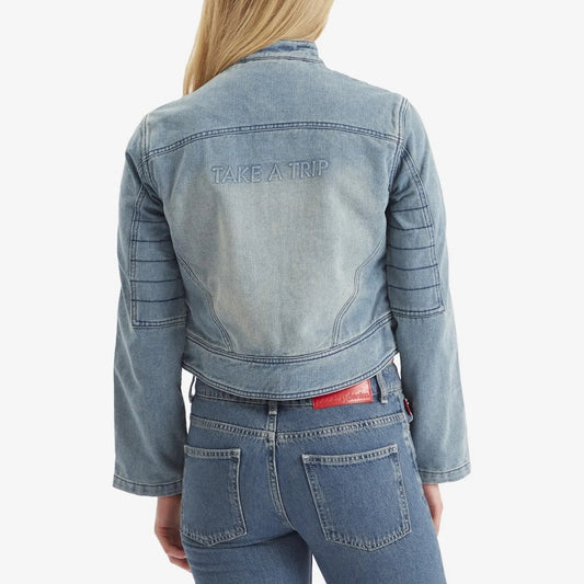 Cropped Boxy Racing Jacket W/ Branding