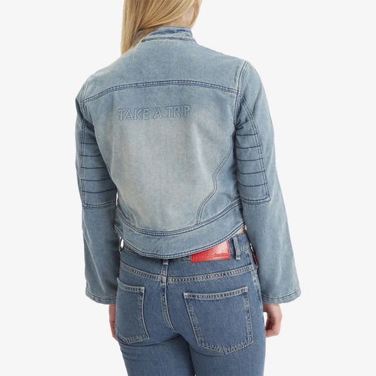 Cropped Boxy Racing Jacket W/ Branding