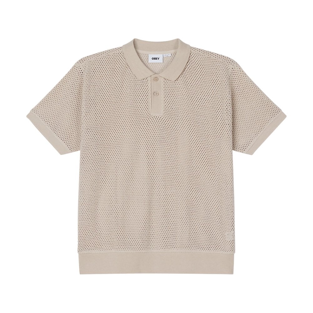 Saratoga Mesh Polo SS, Silver Grey
