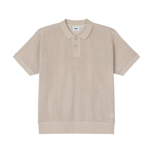 Saratoga Mesh Polo SS, Silver Grey
