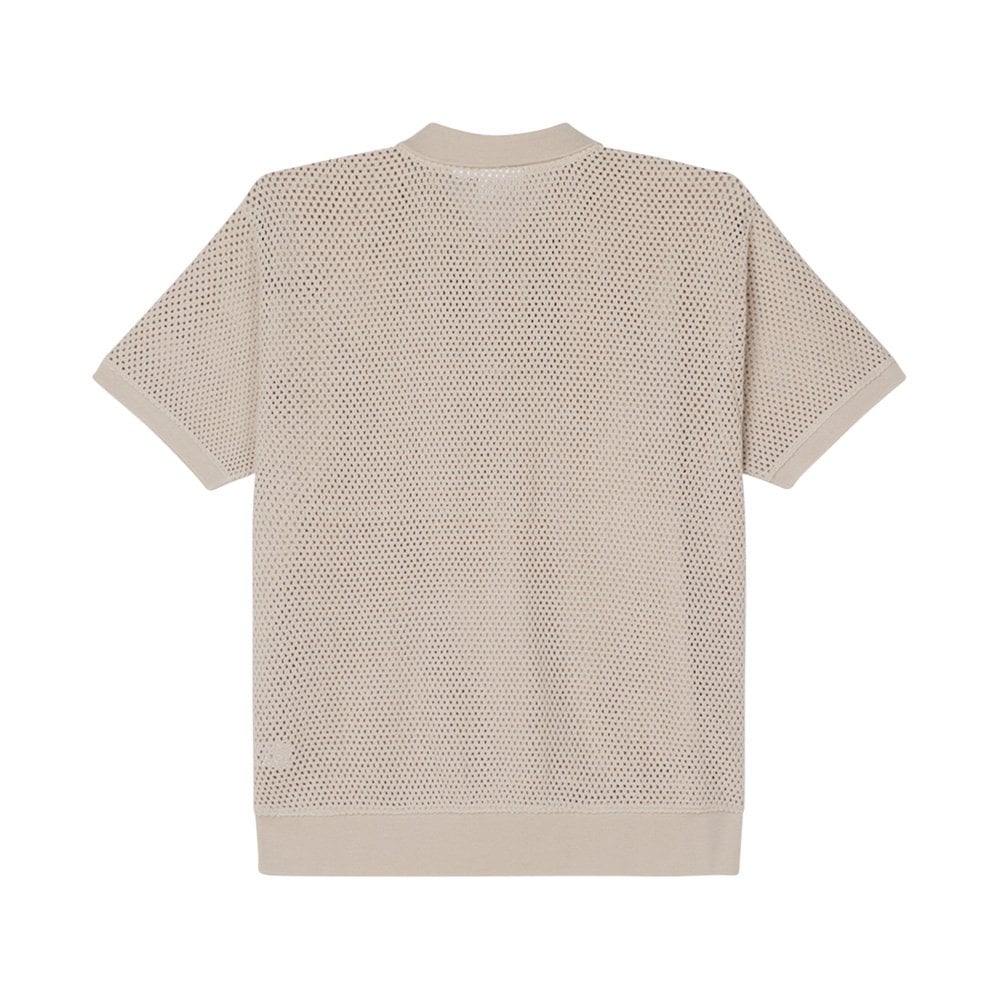 Saratoga Mesh Polo SS, Silver Grey