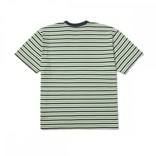 Apollo Striped S/s Knit Tee - Blue