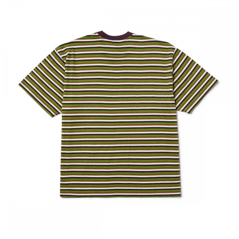 Apollo Striped S/s Knit Tee - Green